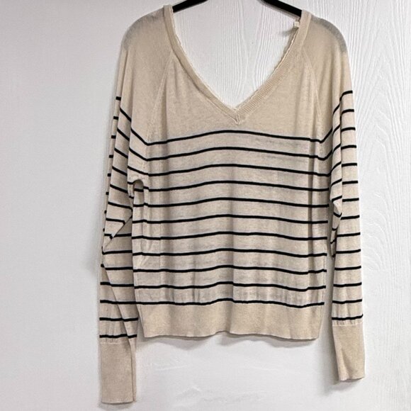 Zara Thin Striped Long Sleeve Sweater Size S - Picture 2 of 3